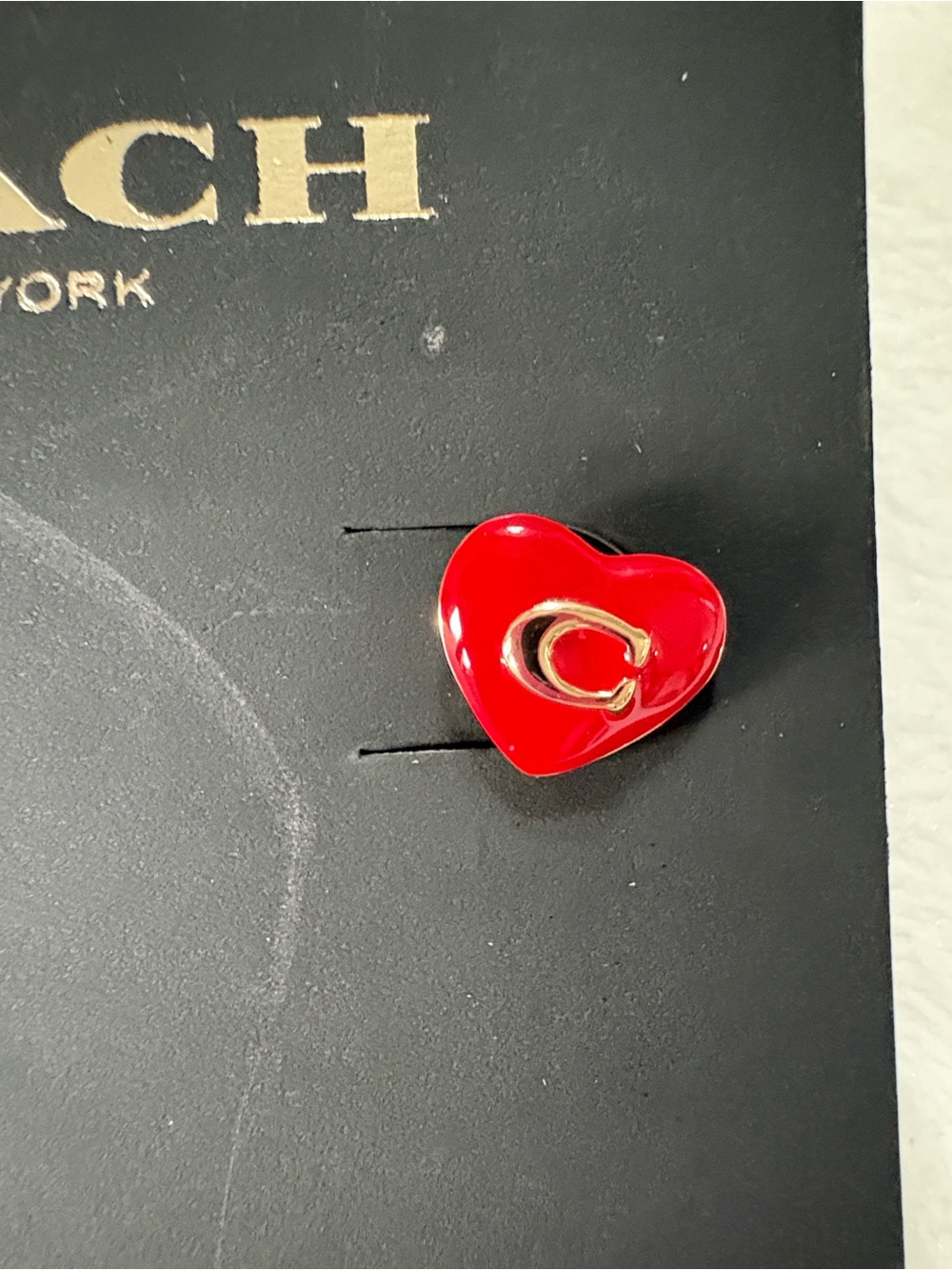 Coach Heart Earrings - Picture 5 of 8